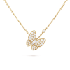 18K Two Butterfly Necklace