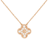 18K Sweet Alhambra Diamond Necklace