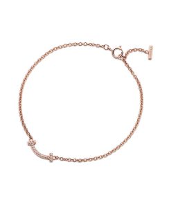 18K T Smile Diamond Bracelet