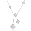 18K Magic Alhambra Six Motifs Diamonds Necklace