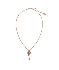 18K T Keys Woven Diamonds Medium Necklace