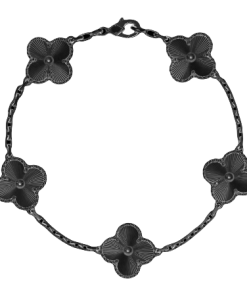 18K Vintage Alhambra Full Black Bracelet