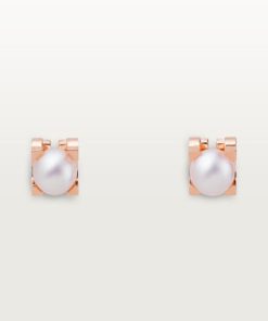 18k C De Earrings