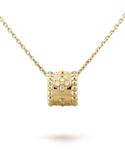 18K Perlée Clovers Pendant Necklace