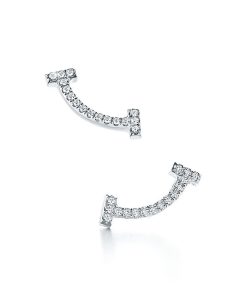 18K T Smile Diamonds Earrings