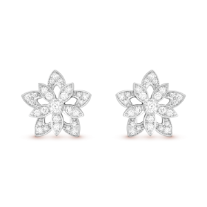 18k Lotus Openwork Earrings