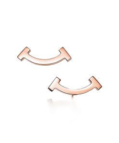 18K T Smile Earrings