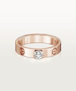 18K Love Solitaire Ring