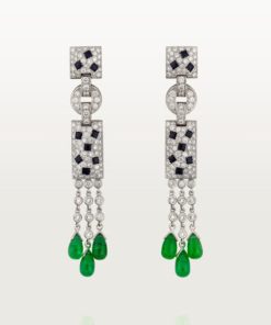 18k Panthère De Diamond Earrings