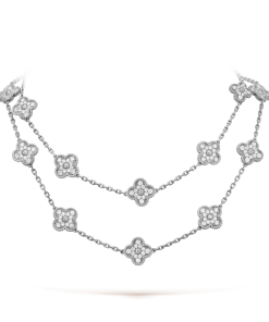 18K Vintage Alhambra 20 Motifs Long Necklace