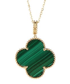 18K Magic Alhambra Malachite Necklace