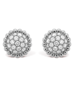 18k Perlée Diamonds Earrings