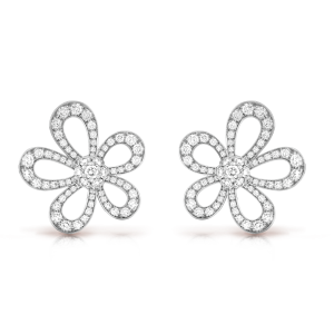 18k Flowerlace Earrings