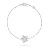 18K Lotus Openwork Pendant Bracelet