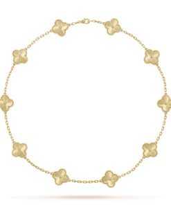 18K Vintage Alhambra 10 Motifs Necklace