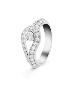 18K Couture Solitaire Ring