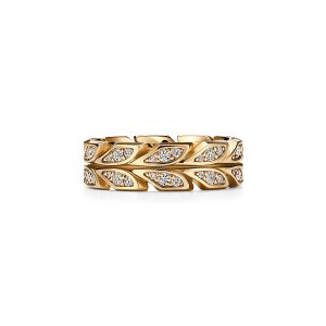 18K Yellow Gold Victoria Vine  Ring