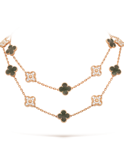 18K Vintage Alhambra 20 Motifs Long Necklace