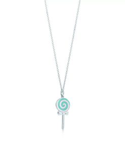 18K T Lollipop Charm Chain Necklace