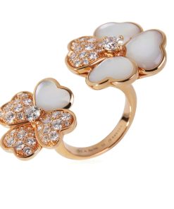 18K Cosmos Between the Finger Diamond Ring