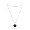 18K Magic Alhambra One Motifs Black Necklace