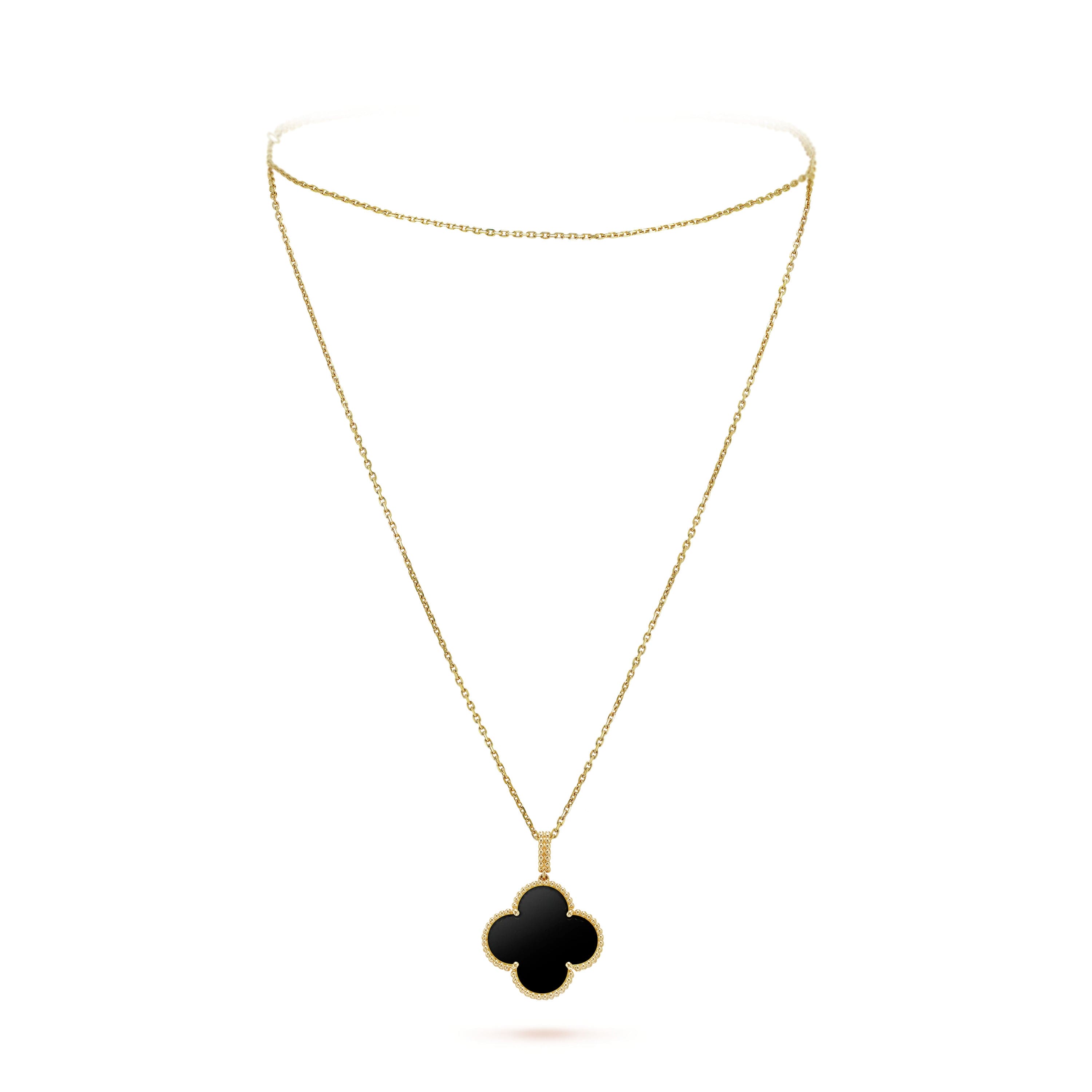 18KGoldMagicAlhambra1MotifsOnyxNecklace_f6f53557-b365-408c-a5bd-e6646f7c3ccb 18K Magic Alhambra One Motifs Black Necklace
