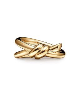 18K Knot Double Row Ring