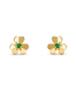 18K Frivole Mini Emerald Earrings
