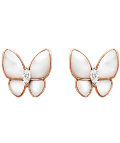18k Two Butterfly Earrings