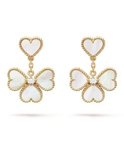 18k Sweet Alhambra Effeuillage Earrings