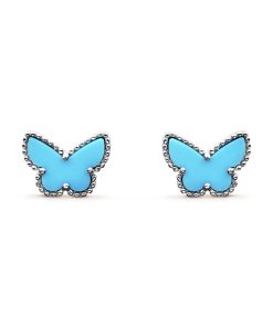 18k Sweet Alhambra Butterfly Stud Earrings