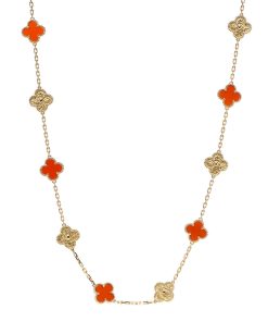 18K Vintage Alhambra 20 Motifs Long Necklace