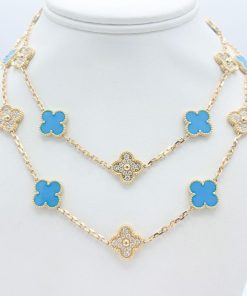 18K Vintage Alhambra 20 Motifs Long Necklace