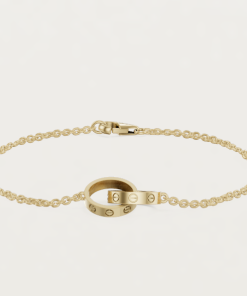 18K Double Ring Bracelet