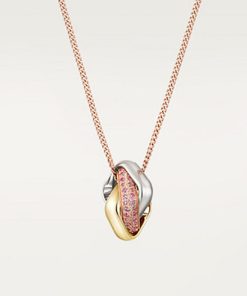 18K Trinity Pink Diamond Necklace