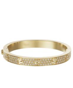 18K Love Pave Diamonds Bracelet