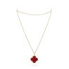 18K Magic Alhambra One Motifs Carnelian Necklace