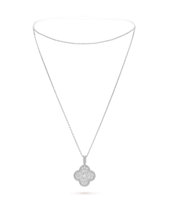 18K Magic Alhambra One Motifs Diamonds Necklace