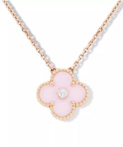 18K Alhambra Pink Necklace