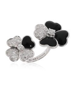 18K Cosmos Between the Finger Diamond Ring