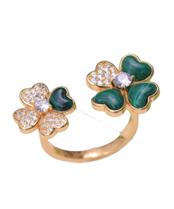 18K Cosmos Between the Finger Diamond Ring