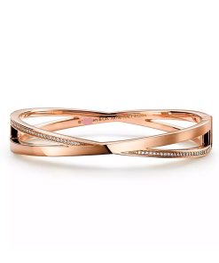 18K T Atlas x Narrow Hinged Bangle Bracelet