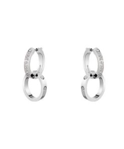 18K Love Diamond Earrings