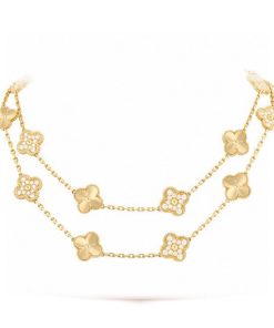 18K Vintage Alhambra 20 Motifs Long Necklace