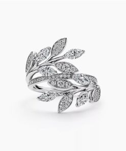 18K T Victoria Diamond Vine Bypass Ring