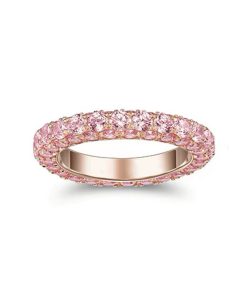 18K T Pink Crystal Ring