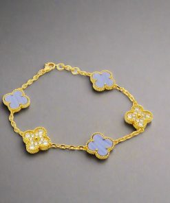 18K Vintage Alhambra Diamonds Bracelet