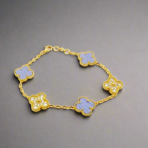 18K Vintage Alhambra Diamonds Bracelet