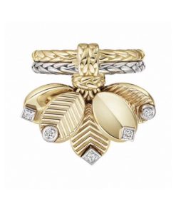 18K Grain De Café Ring