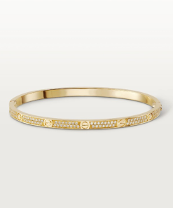 18K LOVE BRACELET 3.65MM DIAMOND-PAVED